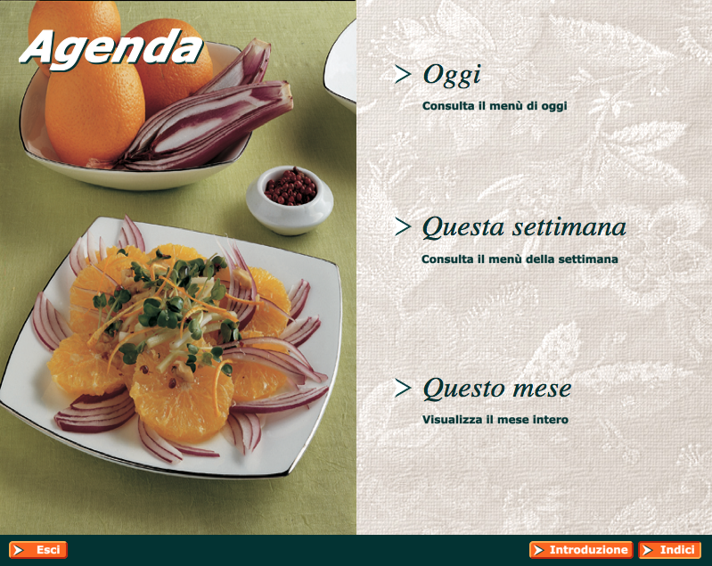Sottomenu ricette
